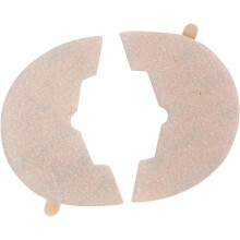 2 Stück dekorative Gardinenstangenendstücke, 28 mm Durchmesser, Eisen, schlichtes Design, einfach