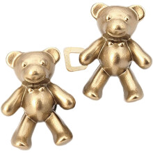 Pinces de serrage à la taille en forme d'ours pour pantalons femmes et filles, boutons de jean réglables de rechange