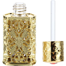 Garrafa de spray de vidro de metal Gravação oca dispensador de perfume de garrafa de armazenamento de óleo essencial para viagem e armazenamento