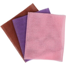 3-teiliges Set Badetücher, Peeling-Nylon-Körperwaschschwamm, langer Netzrückenschrubber