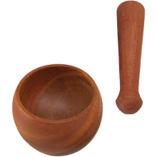Presse-ail manuel en bois, broyeur d'ail ergonomique, surface lisse, matériau plastique, outil de cuisine