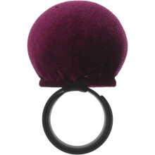 Pulsera de terciopelo con alfiletero y brazalete – Soporte para agujas de coser color morado oscuro