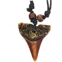 Haifischzahn-Halskette für Herren, Retro-Anhänger, Strand-Halsschmuck, Vintage-Tribal-Halsschmuck