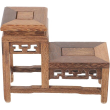 Support en bois pour café, porte-bonsaï, base artisanale, structure robuste, points d'appui stables