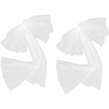Remotível Puff Tulle vestido de noiva mangas noiva rouffed acessórios para mulheres Prom noivado branco