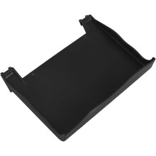 Schwarze DIY-Lochwandablage mit Haken und Montagehalterungen, schwarzer Lochwand-Aufbewahrungsorganizer