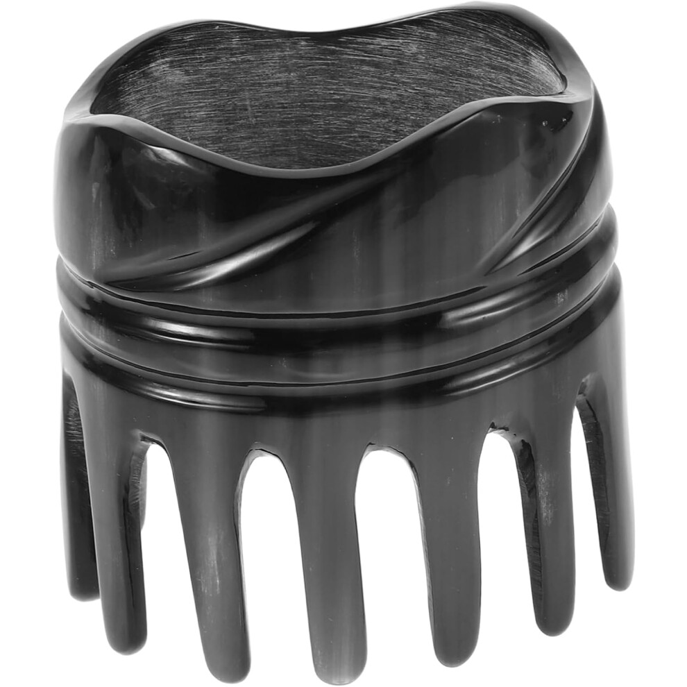 Hkhbjs Unisex Horn Comb Wide Tooth Scalp Massager Brush For Curly Hair Dandruff Removal And Hair Care