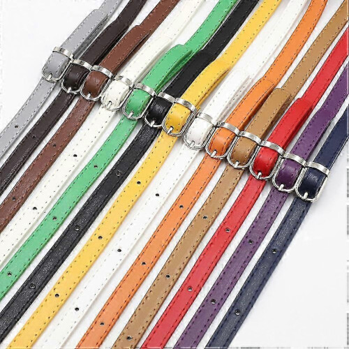 Tote Bag Replacement Accessories PU Strap for 3Pcs Adjustable Orange Style 1