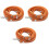 Tote Bag Replacement Accessories PU Strap for 3Pcs Adjustable Orange Style 3