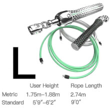 (Large) Weighted Jump Rope for High-Speed Skipping Workout Fitness