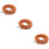 Tote Bag Replacement Accessories PU Strap for 3Pcs Adjustable Orange Style 4