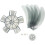 5 Pcs Floor Fan Leaves Plastic Replacement Blades Five-Leaf Design Thickened Blades Powerful 1