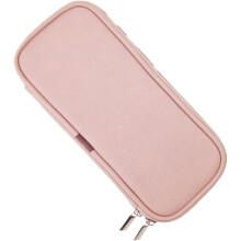 Kosmetikpinseltasche aus PU-Leder für Damen, kompakter Make-up-Aufbewahrungsorganizer, tragbare Tasche