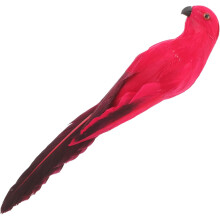 Lebensechte Papageienfigur, realistische Papageienverzierung aus Schaumstoff und synthetischem Material
