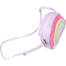 Niedliche Geldbörse für Jungen und Mädchen, Macaron-Regenbogen-Tasche, kleine Umhängetasche für Mädchen, Schule, Geburtstagsfeiern