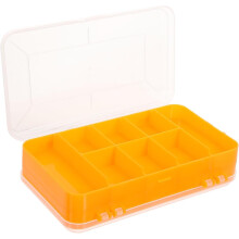 Scatola organizer in plastica a doppia faccia per ferramenta, contenitore portaoggetti in PP ad alta trasparenza con scomparti.