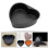 Aluminum Heart Cake Pan with Removable Bottom for Baking 2Pcs Black 5