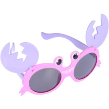 Ochelari de soare amuzanți cu crab, pentru recuzită adorabilă de petrecere cu desene animate, ochelari ușori de cosplay, design unic de crab