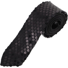 Paillettenkrawatte für Hochzeiten und Partys – Funkelnde Unisex-Krawatte – Dekoratives Kostümaccessoire – Blickfang für Uniformen