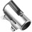Wall Mounted Retractable Belt Barrier Crowd Control Safety Tape Black Strap Silver Case 1