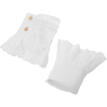 Manchettes de poignet en dentelle blanche pour femmes, accessoires pour vĂŞtements et manteaux, fausses manches de chemise amovibles