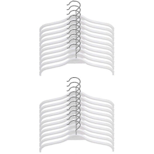 Heavy Duty Hangers Plastic Coat Hangers for Storage Use 24Pcs 1