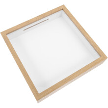 Foto-Schattenboxen aus Holz, 3D-Hohlrahmen, minimalistisch, Kaffeebraun, PVC, multifunktional