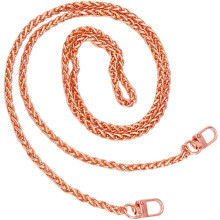 Schulterriemen aus Metallkette für Handtaschen und Geldbörsen, roségoldene Kette, DIY-Taschen