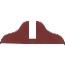Cloison de séparation avec support en bois, ouverture de 7,9 cm (3,1 pouces), rouge, pour pièce d'écurie, avec pieds.