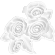 DIY-Silikonform für Rosenblütenblätter aus Kristallkleber – ideal zum Basteln und für die Herstellung künstlicher Blütenblätter