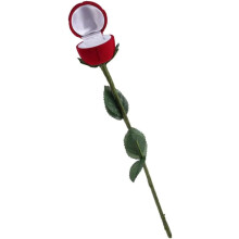 Kreative Schmuckschatulle in Form einer roten Rose, Ringkästchen in Form einer künstlichen Rose für Heiratsanträge,