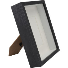 Bilderrahmen mit Trockenblumenmotiv, 8x8x2 Zoll, Glas, kreative und schlichte Dekoration