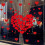 Valentine's Day Wall Decals Red Heart Shape Decoration 2Sets 6 Pieces 3