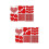 Valentine's Day Wall Decals Red Heart Shape Decoration 2Sets 6 Pieces 5