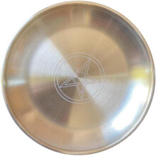 Decorative Pentacle Tray Shaman Ritual Supply Stainless Steel Round Plate Finely Polished Unique Design