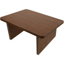 Taburete pequeño de madera antideslizante para debajo del escritorio.