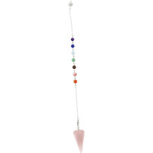 Pendentif hexagonal en agate à faire soi-même, en forme de cône, pour la divination et la décoration du cou.