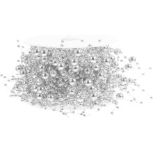 Rolle künstliche Perlenkette, 4 m, verstellbare Länge, naturgetreues Plastik, DIY-Tischdekoration für Hochzeiten und Partys