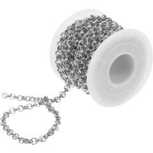 Aluminium-Taschenkette, DIY-Anhängerkette, robustes Silberzubehör für die Herstellung kleiner Accessoires und Bastelarbeiten