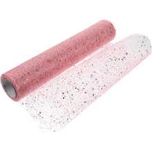 Tafelvlag, gaasdecoratie, tule, lint, kerstslinger, glittergaas, knutselbenodigdheden, gaasstofrol