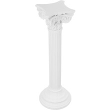 Kerzenhalter im nordischen Stil aus Kunstharz, römische Säule, Schreibtischdekoration, weiß, kunstvoller Kerzenständer