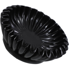 Resin Ruffle Bowl Black Scalloped Fluted Edge Stylish Minimalist Decorative Key Bowl Resistant