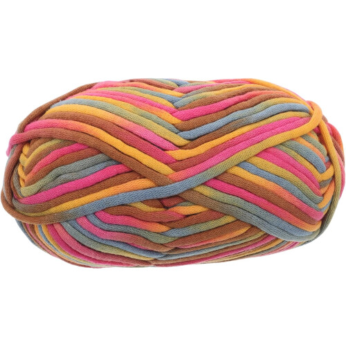 Rainbow Yarn for Beginner Knitting Chunky Crochet Cotton Soft Fabric