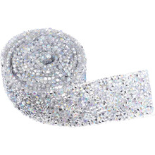 Selvklebende netting diamantstripe for jeans sidebeltekant rhinestone tape DIY-innpakning for klesdekorasjon