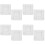 Cupboard Handles Drawer Pull Handle for Easy Application 8Pcs White ABS 3