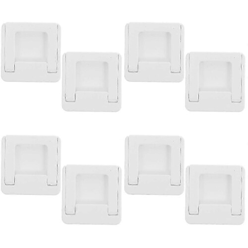 Cupboard Handles Drawer Pull Handle for Easy Application 8Pcs White ABS 2