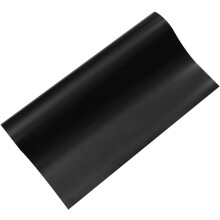 Film adhésif pour vitres résistant au soleil, 50 cm de largeur x 200 cm de longueur, en plastique opaque, protection de la vie privée, noir.