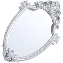 Dekorativer Wandspiegel im Retro-Stil, 42 x 30 x 4 cm, Kunststoff, Glas, europäischer Stil