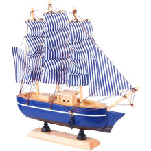 Segelschiffmodell aus Holz, 24 cm, kreative Segelboot-Dekoration für Zuhause oder Schreibtisch