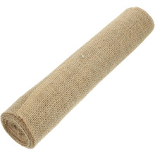Rustikaler Tischläufer aus Jute für Hochzeitsfeiern, gefertigt aus natürlichem Jute-Gewebe